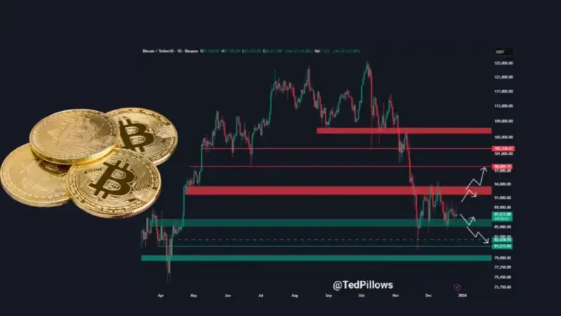 آخرین پیش‌بینی قیمت بیت کوین قبل از بسته شدن پرونده ۲۰۲۵