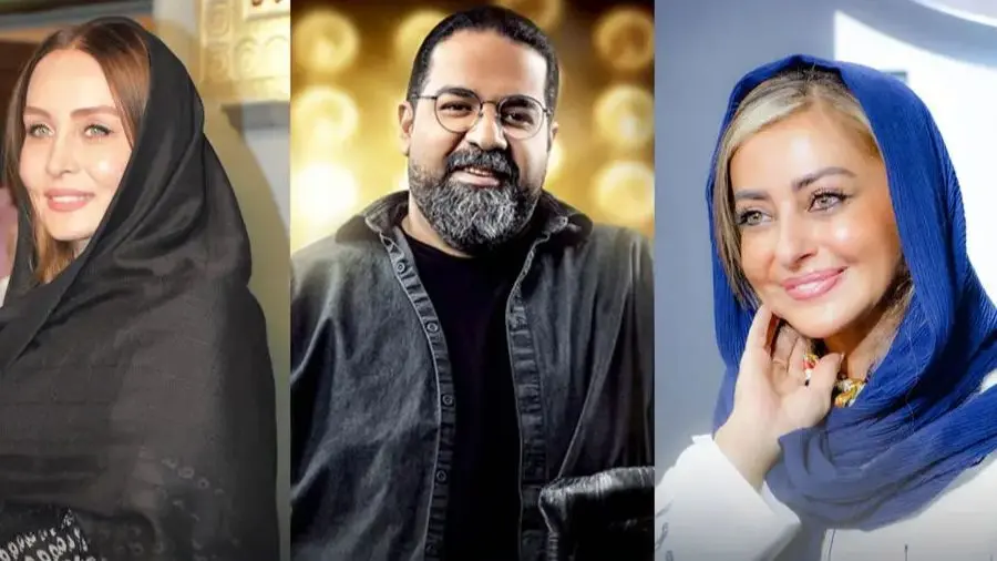 حدیث فولادوند با میکاپی شگفت‌انگیز و نفیسه روشن در کنار رضا صادقی؛ واکنش‌های داغ کاربران اینستاگرام!