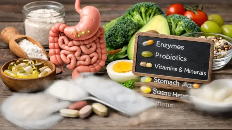 کدام قرص‌ها واقعاً به جذب بهتر غذا کمک می‌کنند؟ حقیقتی که باید بدانید!