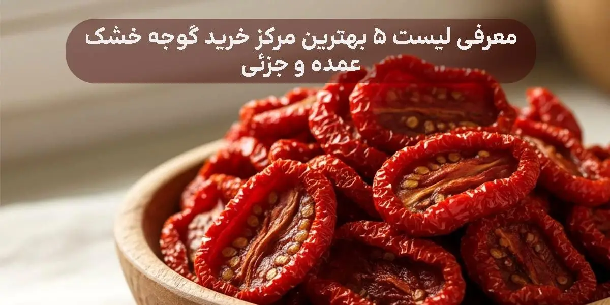 کشف ۵ مرکز خرید گوجه خشک که طعم واقعی را به شما هدیه می‌دهند - وب‌گردی