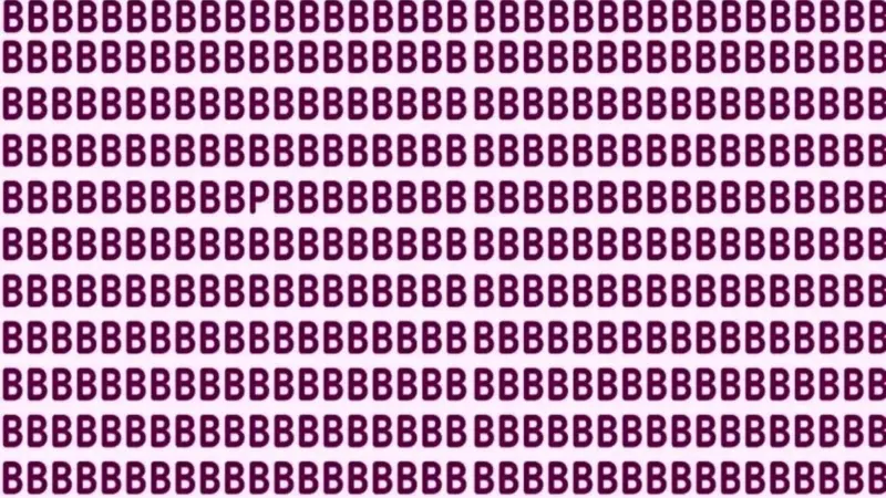 تست بینایی چشمان عقابی؛ آیا می‌توانید حرف پنهان «P» را میان «B» ها در 7 ثانیه پیدا کنید؟