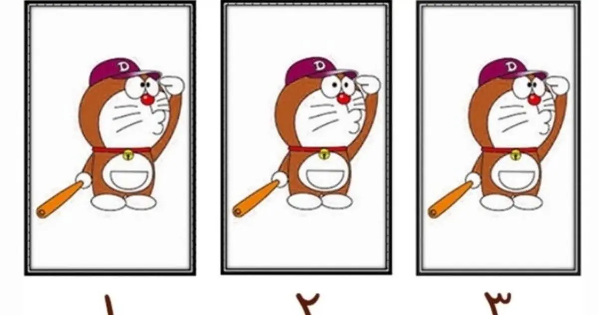 چالش بزرگ: آیا می‌توانید دورایمون متفاوت را در 5 ثانیه پیدا کنید؟!