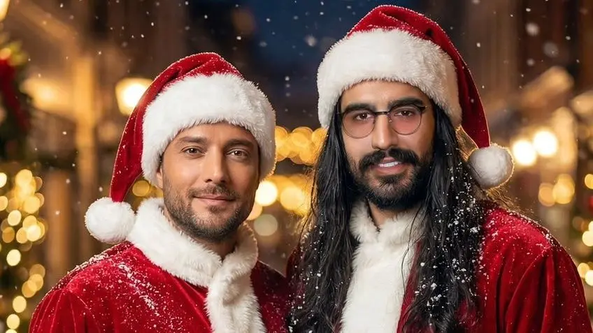 عکس ها | بابانوئل شدن محسن چاوشی، همایون شجریان، علیرضا قربانی، ماکان بند، رضا صادقی، بهنام بانی بامزه و…