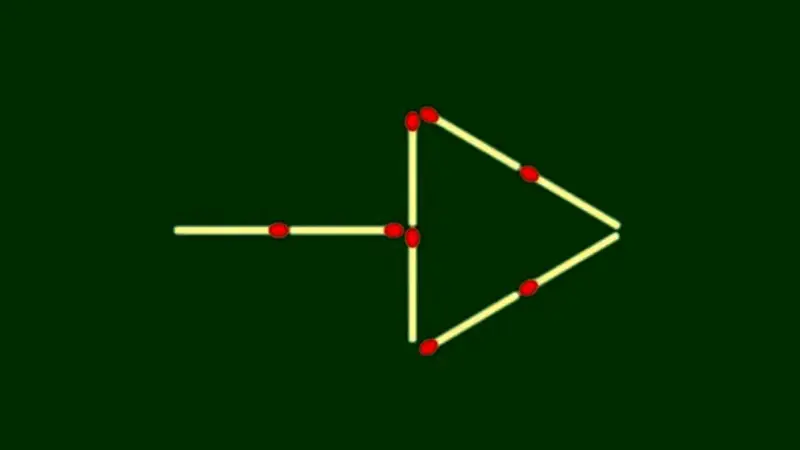تست هوش را باهوش ها حل کنند/ آیا می‌توانید با حرکت دادن فقط ۴ چوب کبریت در کمتر از ۱۰ ثانیه، ۲ پیکان بسازید؟