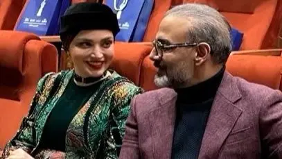 بهنوش طباطبایی و علیرضا قربانی در جشن حافظ؛ لحظاتی پر از لبخند و اشاره به عشق پنهان!