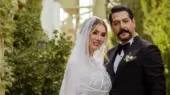 تیپ یلدایی متین ستوده و کامران تفتی بعد ازدواج؛ کت سبز داماد و لباس قرمز عروس چشم‌ها را خیره کرد!
