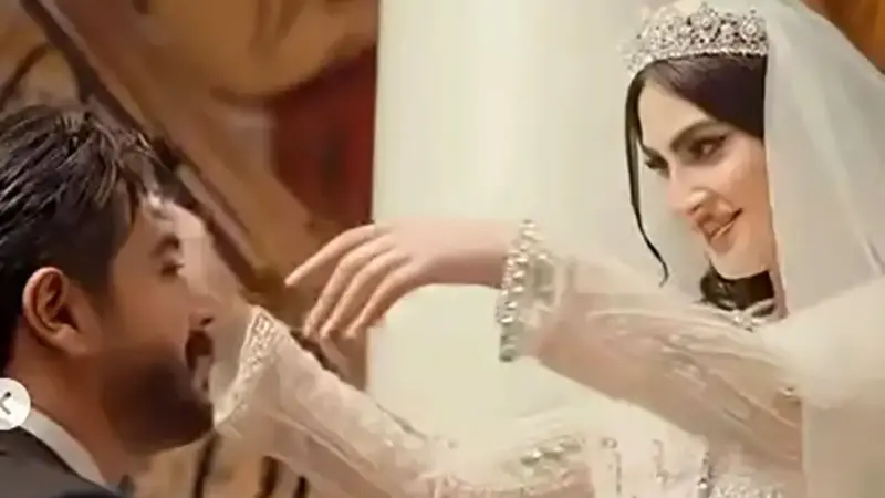 آلبوم عروسی مریم مومن و سهیل قاصدی / از حضور بازیگران مشهور تا عقد آریایی خواندن محمدرضا علیمردانی و رقص آذری عروسی و داماد