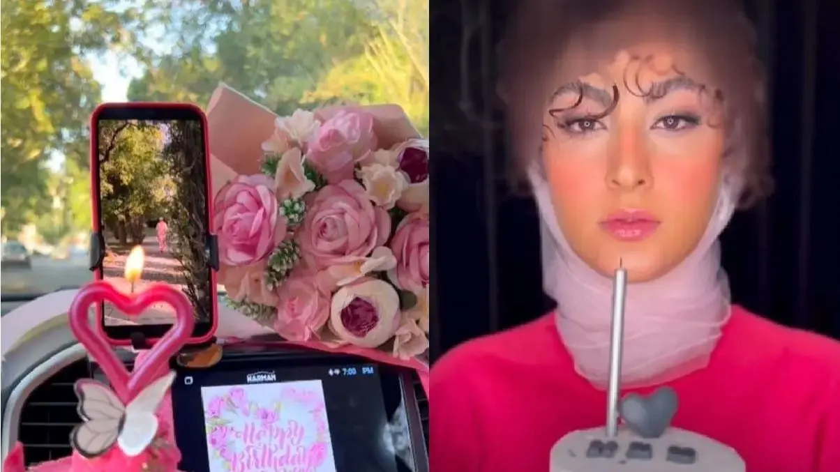 جشنی رویایی با کیک و گل‌های صورتی؛ صدای عاشقانه سهیل در تولد مریم مومن همه را شگفت‌زده کرد!