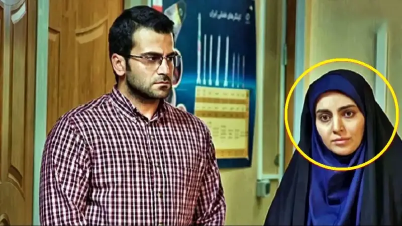مرضیه سریال بچه مهندس با لباس قرمز و موهای افشان مجازی را ترکاند+عکس