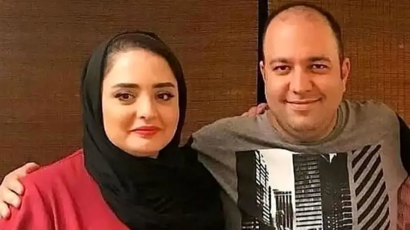 چیدمان شاهانه و مجلل میز شب یلدای نرگس محمدی زیر درخت خرمالو که همه را شگفت‌زده کرد!