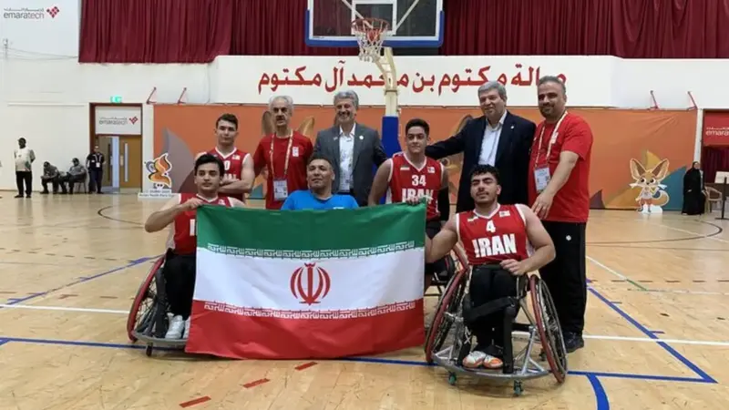 تیم بسکتبال با ویلچر سه نفره پسران ایران پس از نبرد نفس‌گیر، قهرمان بازی‌های پاراآسیایی شد!