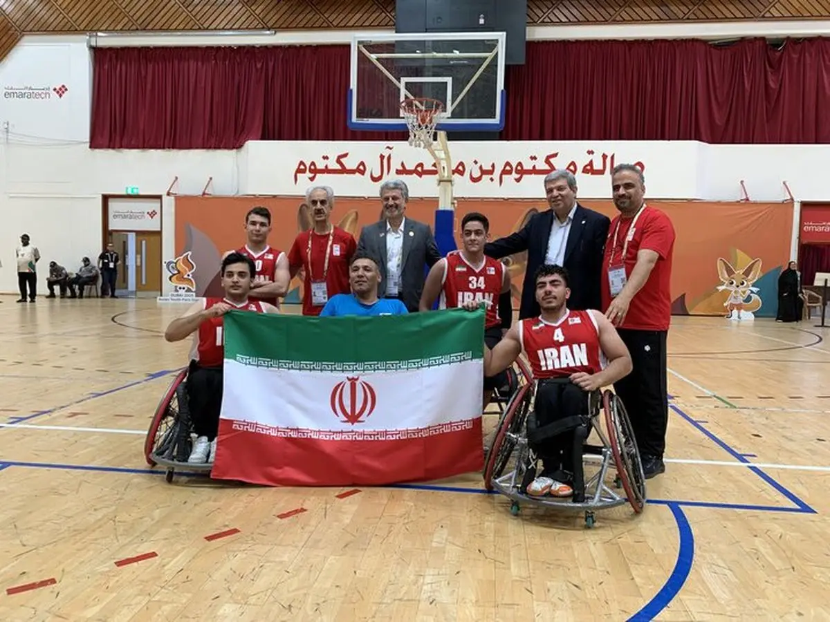 تیم بسکتبال با ویلچر سه نفره پسران ایران پس از نبرد نفس‌گیر، قهرمان بازی‌های پاراآسیایی شد!