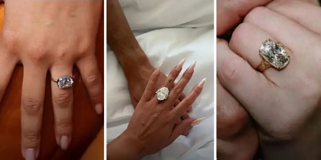 درخشش بی‌نظیر الماس‌های مدرن و کلاسیک در حلقه‌های سلبریتی‌های ۲۰۲۵ که همه را شگفت‌زده کرد!