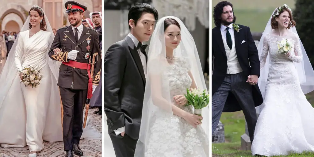 زنانی که در روز عروسی با لباس‌های رویایی «الی صعب» به ملکه‌های واقعی تبدیل شدند!