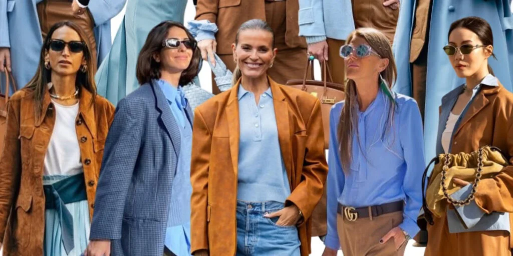 چرا ترکیب جادویی آبی و شتری، استایل پاییزی شما را متحول می‌کند؟