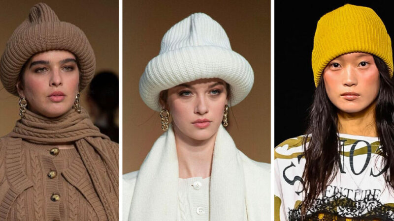 کلاه‌های بافتنی حجیم؛ ترند جسورانه زمستان که استایل شما را متحول می‌کند!