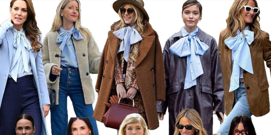 یقه‌های پاپیونی؛ راز استایل اصیل و ترند زمستان امسال که همه را جذب می‌کند!