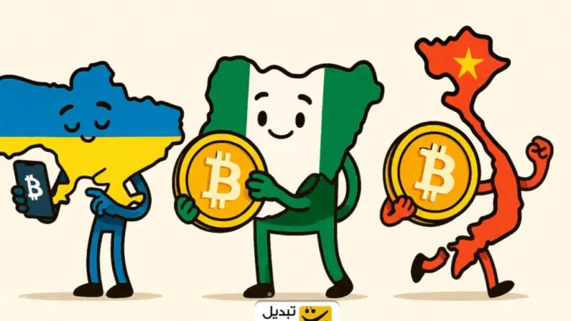 شگفتی بزرگ ۲۰۲۵؛ اوکراین، نیجریه و ویتنام پیشتازان جهانی رمزارز شدند!