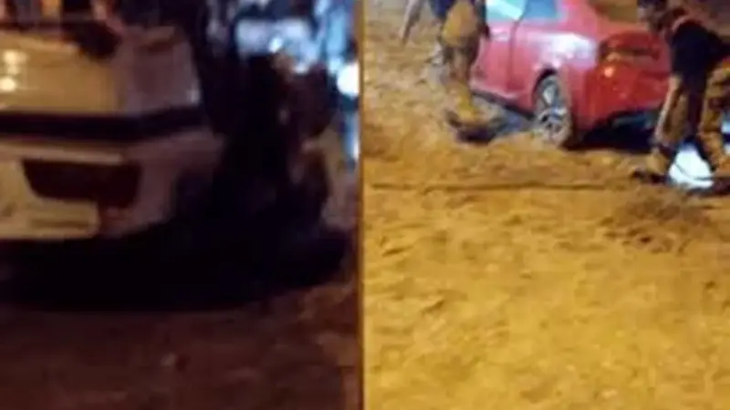 تصادف هولناک زنجیره‌ای ۳ خودرو در قلب قشم؛ لحظات نفس‌گیر در اتوبان پرتردد