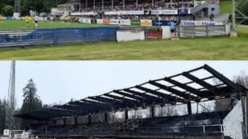 اتفاق شوکه‌کننده در ورزشگاه باشگاه هاکا؛ آتش‌سوزی پس از سقوط تلخ!