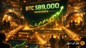 افزایش ۵۹ درصدی فشار خرید بیت‌کوین؛ آیا مقاومت ۸۹ هزار دلار شکسته می‌شود؟