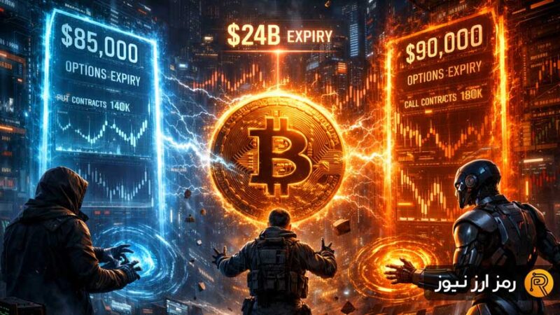 انقضای ۲۴ میلیارد دلار آپشن بیت‌کوین؛ نبرد نفس‌گیر قیمت در مرز ۸۵ تا ۹۰ هزار دلار!