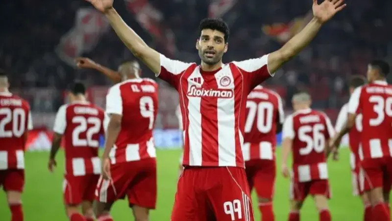 المپیاکوس با شش گل طوفانی، صدر جدول را دوباره تصاحب کرد!