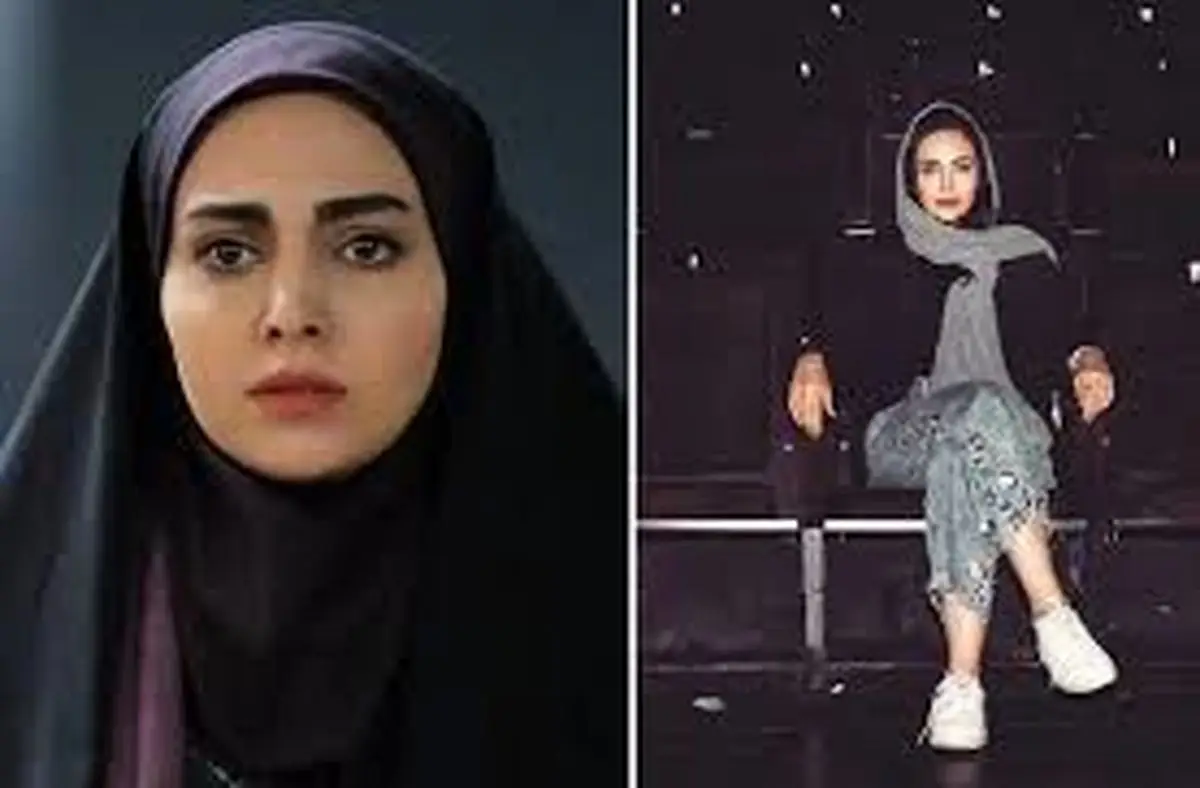 حضور تاثیرگذار مهشید جوادی بازیگر سریال آنام با چادر در حرم امام رضا (ع)