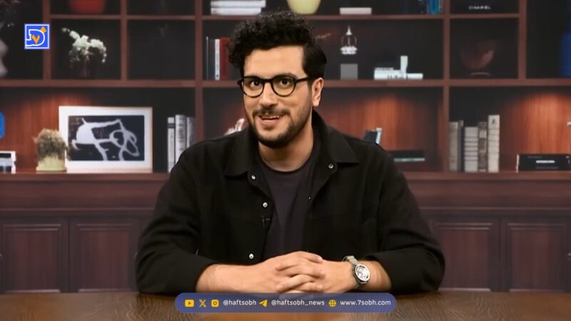 شوخی‌های بامزه امیرحسین قیاسی با همسرش در جشن حافظ جنجالی شد!