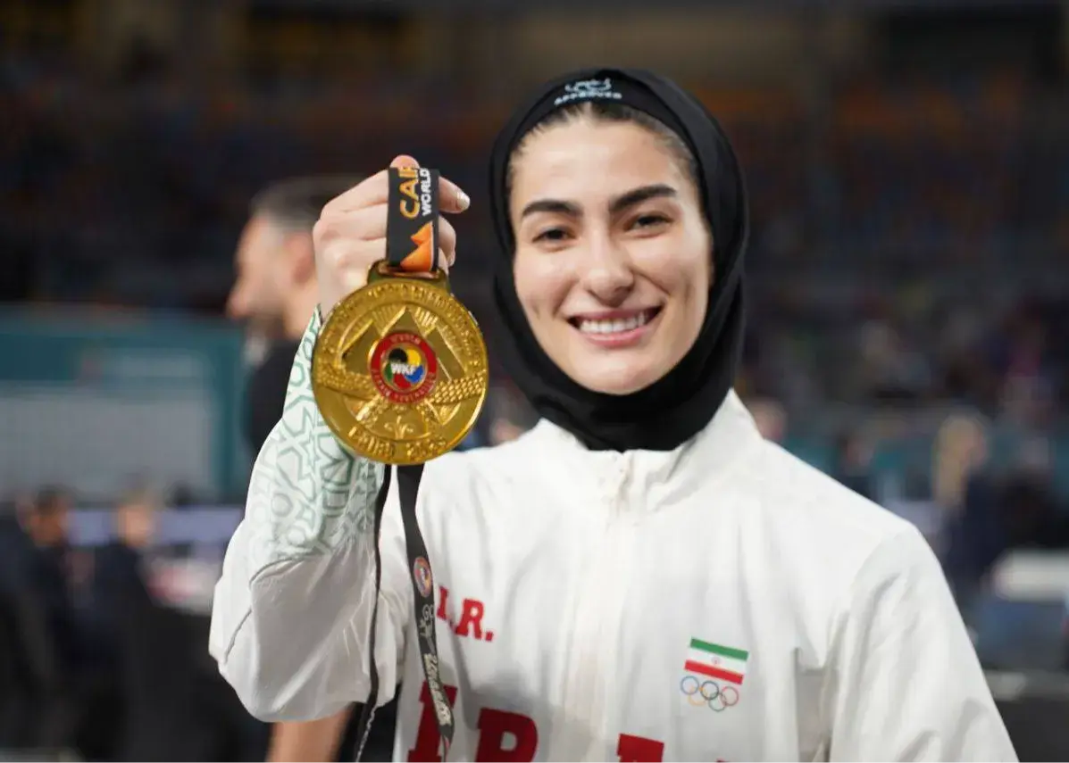 آتوسا گلشادنژاد با طلای تاریخی، نام ایران را در کاراته جهان درخشان کرد