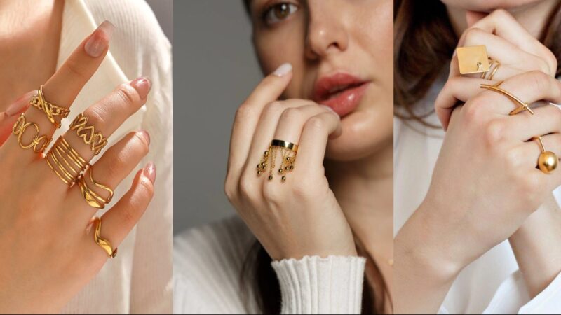انگشتر طلای بدون نگین؛ ساده اما شیک‌تر از همیشه برای خانم‌های خاص‌پسند!