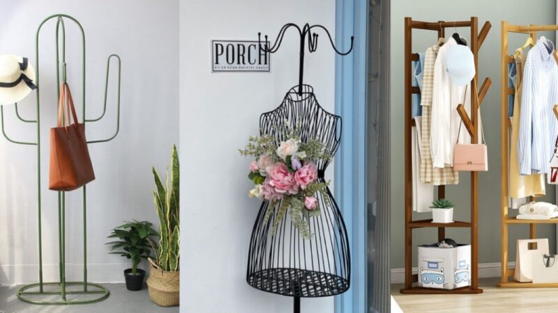 چوب لباسی ایستاده فانتزی؛ ترکیبی از هنر و نظم در دکوراسیون خانه!