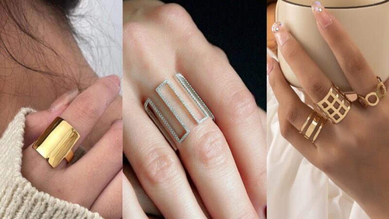 انگشترهای استوانه‌ای طلا؛ ترکیبی شگفت‌انگیز از شیک‌پوشی و قیمت مناسب که نمی‌دانستید!