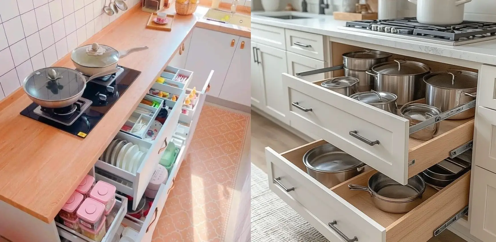 چیدمان هوشمند کابینت زیر اجاق گاز رومیزی؛ ایده‌های شیک و کاربردی که آشپزخانه‌تان را متحول می‌کند!