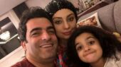 لحظه‌های ناب خوشحالی منوچهر هادی و یکتا ناصر کنار دخترشان پیش از جدایی!