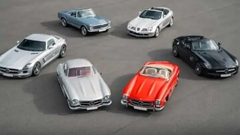 گنجینه ۴٫۵ میلیون دلاری؛ حراج شش مرسدس بنز افسانه ای/ تصاویر