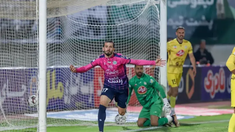 لحظه تاریخی ساسان حسینی: فریاد شادی پس از گل طلایی مقابل فجر سپاسی