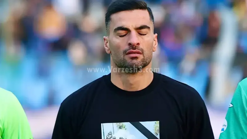 مرد جنگی گل گهر سیاه پوشید (عکس)