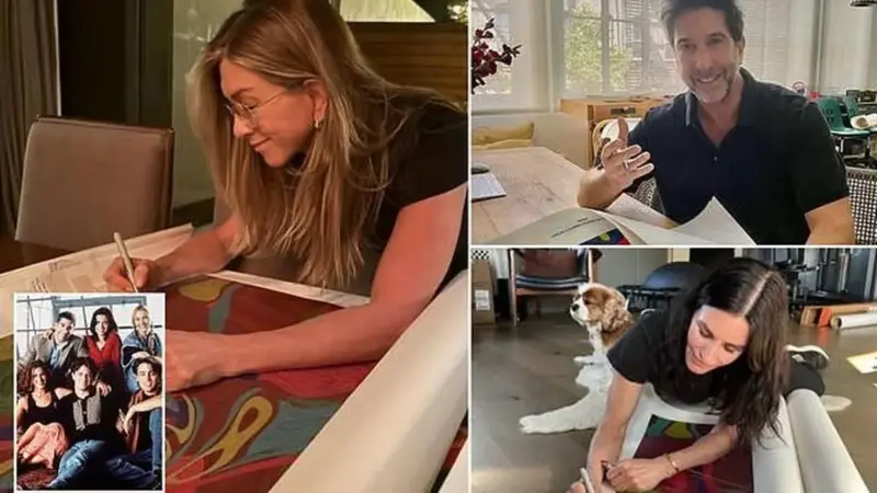 دورهمی احساسی بازیگران «فرندز» برای بزرگداشت متیو پری و حمایت خیریه