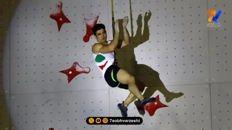 تمرینات طاقت‌فرسای رضا علیپور؛ راز موفقیت قهرمان جهانی سنگ‌نوردی سرعت