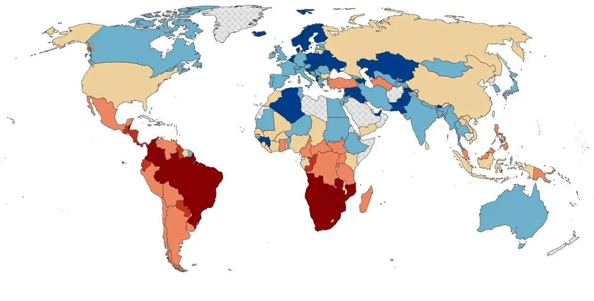 شگفتی‌سازان نابرابری جهانی؛ ۳۰ کشور با بیشترین شکاف ثروت در ۲۰۲۵ اعلام شدند!