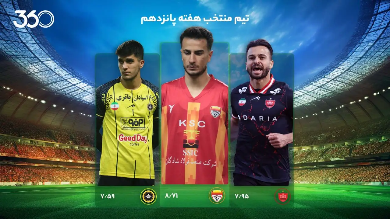 تیم منتخب هفته ۱۵؛ تعطیلات خوش!