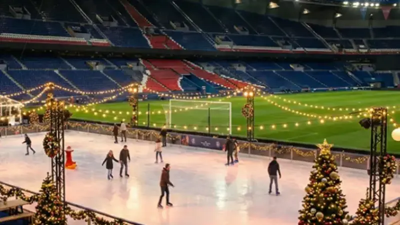 تجربه جادویی زمستانی در پارک دو پرنس؛ پیست اسکیت غول‌پیکر و کلبه‌های شکلات داغ!