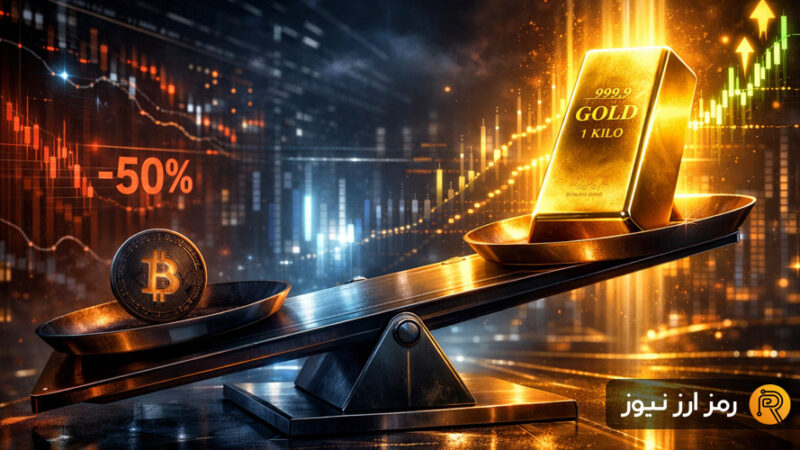 چرا طلا در ۲۰۲۵ بیت‌کوین را نصف کرد؟ افزایش بی‌سابقه تقاضا برای دارایی امن!