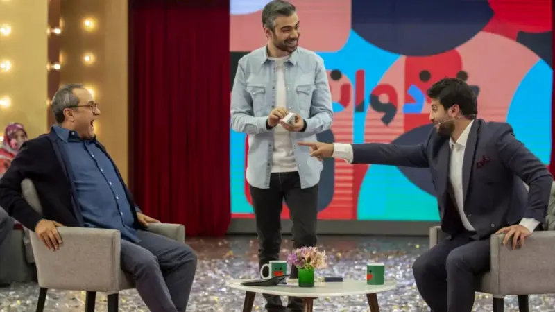 لحظه‌ای ویژه: رامبد جوان در کنار بازیگر محبوب بچه مهندس! چه چیزی در این قاب صمیمی دیده می‌شود؟