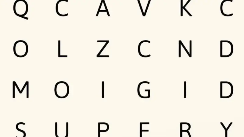 چالش ۸ ثانیه‌ای: آیا می‌توانید کلمه CALM را در جدول کلمات پنهان پیدا کنید؟