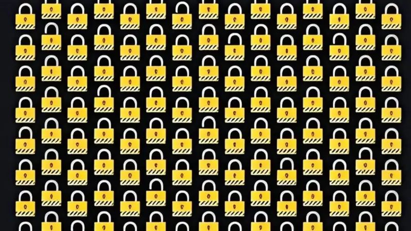 تست هیجان‌انگیز بینایی: می‌توانید همه قفل‌های باز را در 10 ثانیه پیدا کنید؟