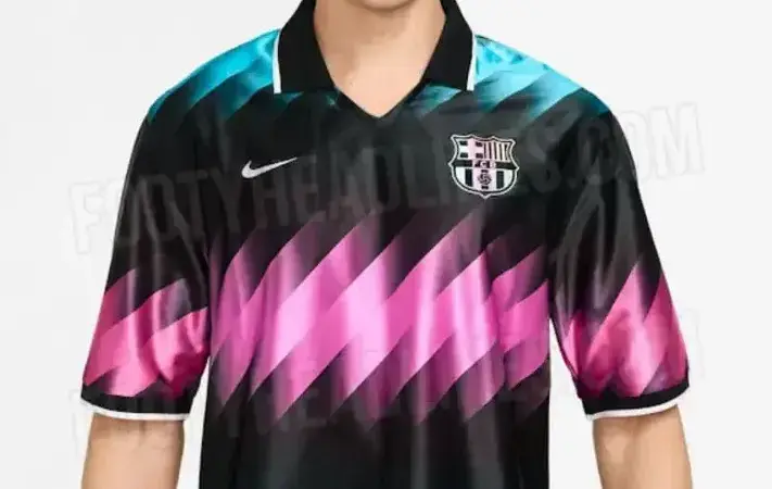 رونمایی از پیراهن رنگین‌کمانی و کلاسیک بارسا برای فصل آینده؛ طراحی که همه را شگفت‌زده کرد!