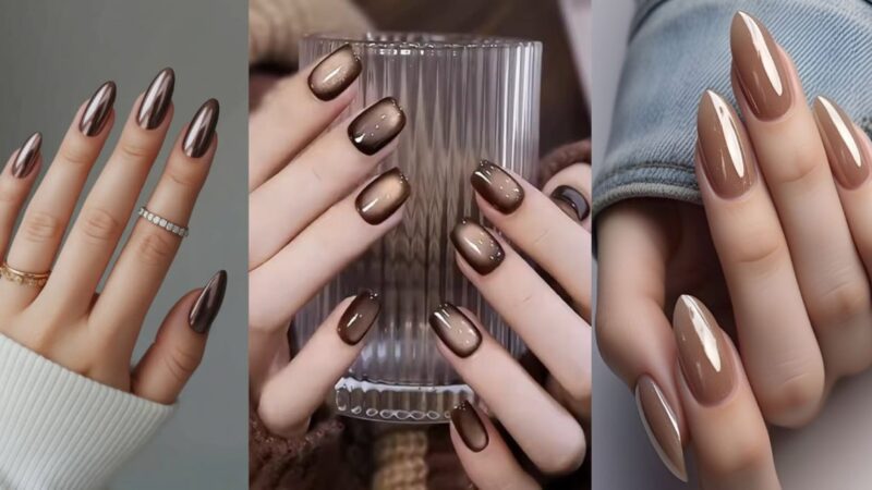 لاک ژل آیس موکا پولداری، شکلاتی و تیره روشن | ساده ولی خیلی شیک و باکلاس