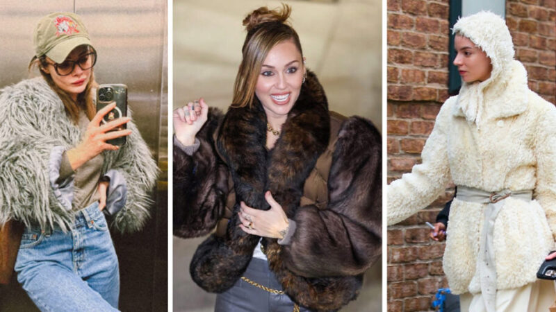 کت‌های خزدار بر تن سلبریتی‌ها؛ ترند گرم امسال را چگونه به تن کنیم؟